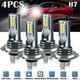thumbnail image 3 of 4x H7 Led Headlight Bulb Kit High Low Beam 220w 60000lm Super Bright 6000k White -q, 3 of 3