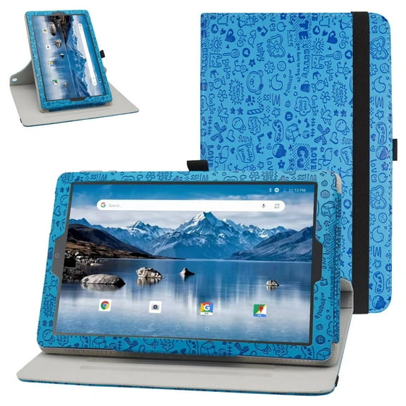 Labanema VANKYO MatrixPad S21 10 inch Tablet Case, 360 Degree Rotary Stand VANKYO MatrixPad S21 10 inch Tablet Cover, Case for VANKYO MatrixPad S21 10 inch Tablet (Blue)