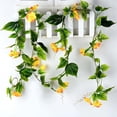 thumbnail image 6 of 2pcs Artificial Vine Morning Glory Hanging Foliage Home Vine Home Decor Decor Simulation Vine Plant yellow, 6 of 9