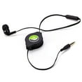 thumbnail image 5 of Headphone Retractable Mono Earphone for Google Pixel 5a 5G Phone - 3.5mm w Mic Headset Handsfree Earbud Earpiece Microphone W2A, 5 of 10