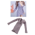 thumbnail image 4 of Traje de soldado a escala 1/6, corto, suave y ajustado, para escultura de figura femenina Gris oscuro, 4 of 9