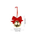thumbnail image 3 of AuroraX Shatterproof Christmas Decorations Fun Bells-Bow Red Hanging Christmas Tree Decorations Hanging Xmas Decorations for Home, 3 of 6