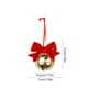 thumbnail image 3 of Adornos navideños con campanas de terciopelo rojo y lazos de hierro forjado para crear un ambiente festivo., 3 of 5