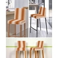 thumbnail image 5 of Burnt Orange Ombre Bar Stool Covers Set of 6, Modern Abstract Art Farmhouse Gradient Stretch Bar Chair Covers with Backs, Removable Pub Counter Height Chair Cover for Kitchen Dining Room Cafe, 5 of 7