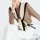 thumbnail image 3 of Chales de poliéster para mujer, estilo fino, con bloques de colores, a la moda, 3 of 4