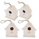 thumbnail image 4 of OutdoorGardenBalconyCourtyardWoodenBirdHouseHangingBirdsNestsOrnaments(4Pcs), 4 of 5