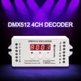 thumbnail image 3 of 4CH DMX512 Decoder RGBW LED Light Strip Controller Console Use Decorated Lighting Dimmer Driver DC9V-24V Light Show, 3 of 6