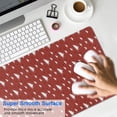 thumbnail image 4 of Long Mouse Pads for Desk,Red Christmas Tree Pattern Desk Mats on Top Of Desks, Desk Mouse Pad Extra Large with 3mm Non-Slip Base and Stitched Edge for Gaming,Office,Work,Home 31.5x11.8in, 4 of 5