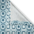 thumbnail image 5 of Ambesonne Blue and White Grommet Curtain, Retro Squares, 50" x 120", Blue Pale Blue and White, 5 of 6