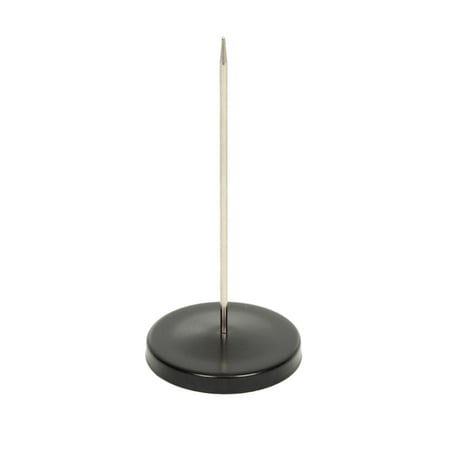 

1PC Desk Straight Rod Check Spindle Holder Anti-Corrosive Bill Holder with Round Base for Restaurant Kitchen Office Hotel