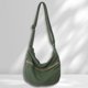 thumbnail image 4 of Bolso bandolera de lona para mujer Bolso bandolera simple Moda para viajes Trabajo (Verde), 4 of 8