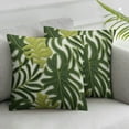 thumbnail image 2 of Nawypu  =Throw Pillow Covers 2pcsHome Decor Loop Tropical Green Leave Floor Pillow Cover for Couch 100% Canvas Cushion Cover Pillow Case Plant Monstera Leaf, 2 of 6
