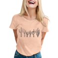 thumbnail image 1 of Women Fashion Bat Sleeve Color Matching Leopard Print Floral Medium Sleeve T Shirt Workout Shirts Loose Womens Long Sleeve Tee Womens Long Sleeve Tops Polyester Long Sleeve Running Shirts Shirt Light, 1 of 4
