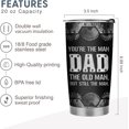 thumbnail image 4 of Gifts for Dad - Dad Gifts from Daughter Son - Dad Birthday Gift, Christmas Gifts for Dad, Father''s Day Gifts - 20oz Old Man Stainless Steel Tumbler, 4 of 6