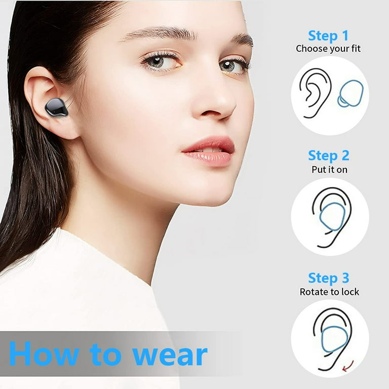 Bluetooth Earbuds Wireless Earphones, SEGMART 5.0 True Wireless Headphones  in Ear Buds for Apple iPhone Samsung Android, Stereo Sound 140H Playtime  Wireless Earbuds with Mic Touch Control, L2978 