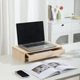 thumbnail image 6 of Pen+Gear Wooden Monitor Stand, Combines the Functions of Holding Computers and Storing Items, 6 of 6