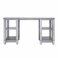 thumbnail image 4 of Matte Silver Mirrored Desk, 4 of 9