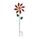 thumbnail image 2 of Escultura artística de jardín con estaca de hierro y flores, adorno impermeable rojo, 2 of 8