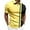 Yellow, variant on Afdoent Mens Polo Shirts Male Leisure Fashion Striped Color Block Short Sleeve Shirt Top Casual Outdoor