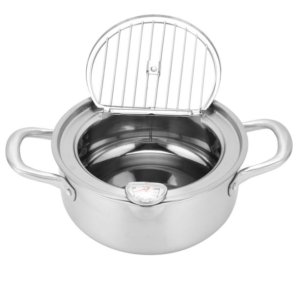 Tempura Deep Fryer, Kitchen Fryer Tempura Deep Frying Pan, With A Cold
