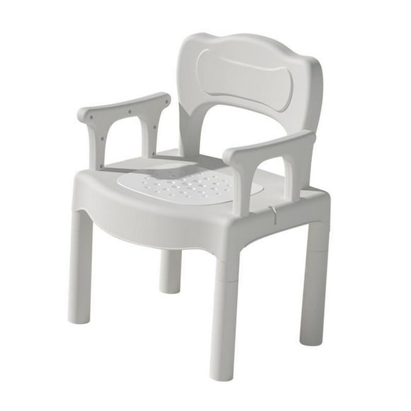 Asiento de ducha jinwen Antideslizante con reposabrazos y respaldo Ajustable 51,5 cm-45,5 cm