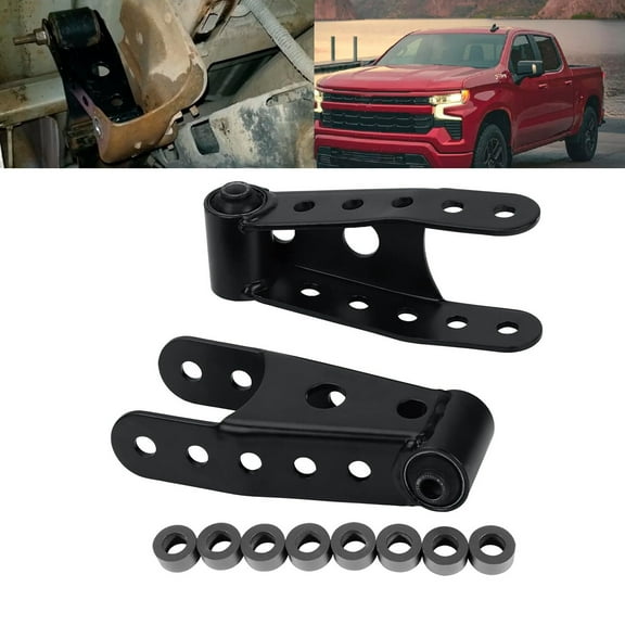 For 1992-1999 Chevy K1500 & K2500 Suburban 2"-3" Rear Lowering Drop Shackle Kit