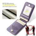 thumbnail image 2 of Decase Magnetic PU Leather Wallet Phone Case for iPhone 15, RFID Blocking, Mag-Safe Compatible, 2-in-1 Removable Card Holder,Shockproof Flip PU Leather Phone Cover,Purple, 2 of 10