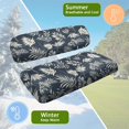 thumbnail image 5 of HUIACONG Tropical Leaf Print Golf Cart Seat Covers 2 Pack Easy to Install for Club Car EZGO, Easy Installation Breathable Golf Cart Seat Covers Stretch-Fit, 5 of 7
