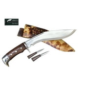 10 Inch American Eagle Handmade Rosewood Handle- Leather Sheath - Kitchen Knife Gurkha Khukri, by GK&CO.