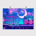 thumbnail image 5 of Póster de neón de Synthwave con paisaje de Tokio de los años 80, decoración de pared, pintura, decoración de habitación del hogar kawaii, pintura estética en lienzo, 5 of 5