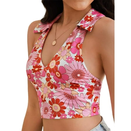 floral halter top