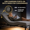 thumbnail image 4 of King Size Zero Gravity Adjustable Bed Base Frame Head and Foot Incline Quiet Motor , 4 Ports USB, Under-Bed Nightlight, 4 of 9