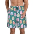 thumbnail image 1 of Balery Colorful Easter eggs Traje de Baño Estilo Hawaiano para Hombre, Shorts de Secado Rápido con Bolsillos-Large, 1 of 6