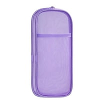 Matoen Double-Layer Mesh Pencil Case - Large Pencil Case Organizer Transparent Pencil Bag for Juniors, Portable Handheld Storage with Zipper Design, Perfect for University and Home Use