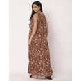 thumbnail image 4 of Moomaya Sleepwear, Sleeveless Long Nightdress Printed Square Neck Nightgown Maxi, 4 of 9