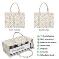 thumbnail image 2 of Large Capacity Tote Bag,White Christmas Star and Gift Pattern Handbag Fashion Luxury Tote Bag,15.7"x13"x 5.1" Inches,Laptop Compatible, 2 of 6