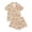 #A06 Khaki, variant on Gyexs Halloween Pajamas Sleepwear for Women Printed Collar Short Sleeve Shorts Pajama Set Pjs Womens Pajamas #A01 Khaki, Size XL