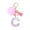 C, variant on Initial Letter Keychain, Butterfly Keychain Cute Resin, Initial Backpack Charms-