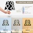thumbnail image 4 of African Tribal Lines and Dots Desk Lamp LED Table Nightstand Lamps with 3 Color Temperatures for Home Bedroom Living Room Decor 8x12, 4 of 8