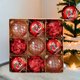 thumbnail image 3 of Decoraciones navideñas, adornos navideños, regalos navideños, decoración de cumpleaños, boutique, bolas navideñas de plástico pintadas de PET, juego de bolas para decoración de árboles de Navidad, bol, 3 of 5