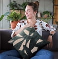 thumbnail image 2 of Plutus Brands Green Plutus Palm Floral Luxury Throw Pillow 20 in x 30in, Double Sided 20" x 30" Queen, 2 of 9