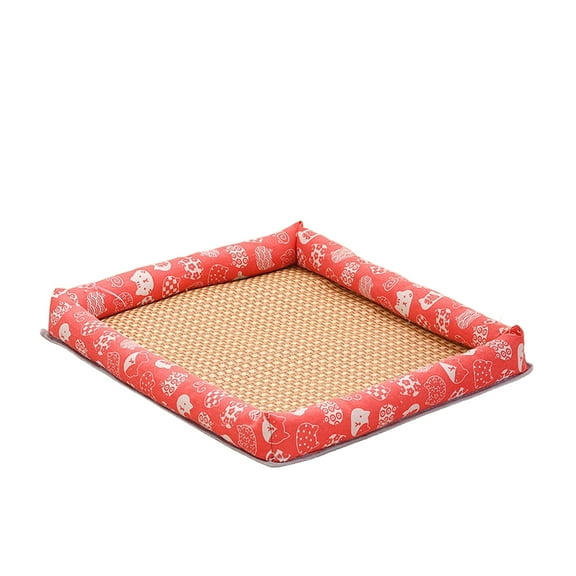 Eoozwa Cat Dog Bed for Large Medium Small Pets Indoor Outdoor Machine Washable Sleeping Sofa Non-Slip Bottom Soft Puppy Bed Durable Orthopedic Calming Pet Ice Cushion