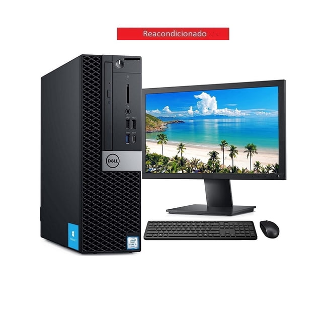 PC Dell 5050 SFF I5-6500 8GB RAM 256GB SSD Monitor 20' Reacondicionado