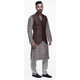 thumbnail image 2 of Atasi Traditional Printed Kurta Churidar Pajama Set With Nehru Jacket For Men, 2 of 5