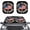 250 Years Of Freedom American Flag, variant on XYZCANDO Blue Palm Tree Pattern UV Rays Universal Car Windshield Sun Shade for Front Window Car Windshield Sunshade Sun Visor Window Shade Car Foldable