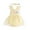 AB105 Yellow, variant on Curuila Girls Bodysuit Bow Solid Color Sleeveless Romper Suspenders Spring Summer Clothes Black Size 0-6 Months
