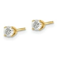 thumbnail image 2 of Auriga Fine Jewelry 14K Yellow Gold 0.40ct Diamond Stud Push-On Stud Earrings for Women, 2 of 5