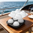 thumbnail image 4 of Bandeja para Cubitos de Hielo con Forma de Pelota de Golf: Molde de Silicona para Esferas de Hielo para Cócteles, Whisky y Bebidas de Fiesta con Embudo para Facilitar El Llenado | Original Máquina pa, 4 of 5