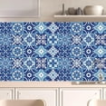 thumbnail image 4 of Blue and white Moroccan tile stickers, kitchen bathroom wall tile stickers, 4 of 4