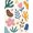 Pink, Pattern 4, variant on ODIKA 6'x9' Beige Olive Soft Floral Elegance Washable Area Rug Charming Botanical Design for Cozy Spaces for Family Room, Living Mater Bedroom, Non-Slip, Easy Care